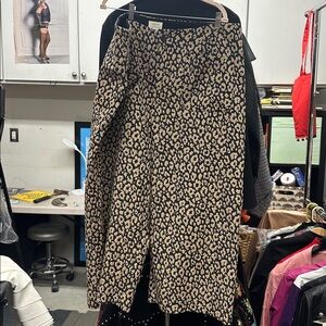 Maeve Leopard Brocade Pants Plus size